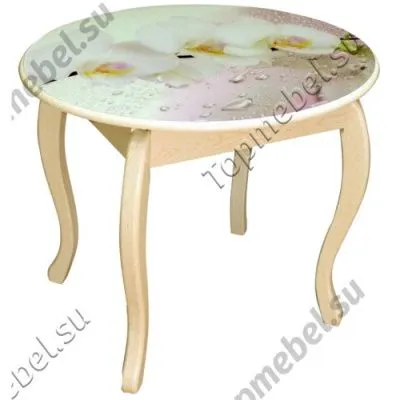 Стол овальный с фотопечатью Альмерия М60