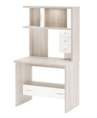 Компьютерный стол СК-10М - карамель - белый жемчуг