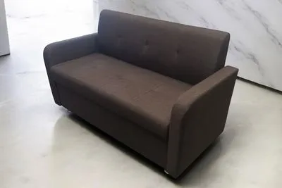 Кухонный прямой диван Таон-3 с ящиком и подлокотниками