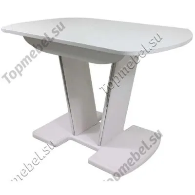 Стеклянный раскладной стол Гала-15 на V-образной ножке (70х110)