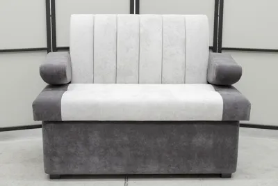 Кухонный прямой диван Алюр с ящиком (антивандальный)