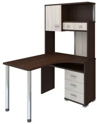 Компьютерный стол СР-130 - корпус венге, фасады карамель