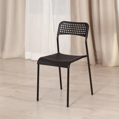 Стул ADDE (mod. C-049) - металл/пластик, 39 х 49 х 78 см, Black (черный)