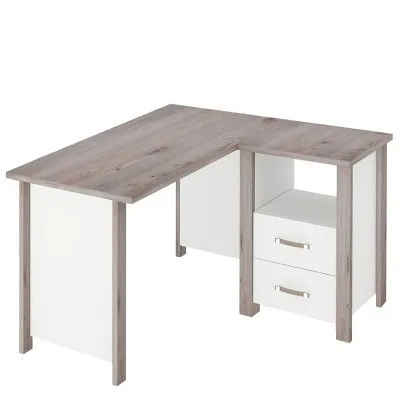 Стол угловой СТД-У - нельсон - белый жемчуг