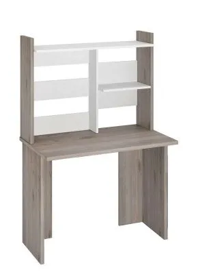 Стол СКЛ-Прям100(без тумбы)+НКЛ-100 - нельсон - белый жемчуг