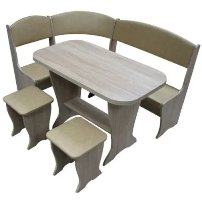 Весна кухонный уголок с раскладным столом (Дуб сонома)