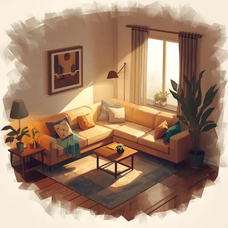 Как организовать диванный уголок в гостиной