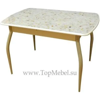 Стеклянный раздвижной стол Альба 2 М44 с фотопечатью