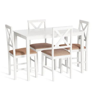 Обеденный комплект Хадсон (стол + 4 стула)/ Hudson Dining Set