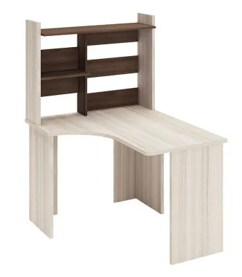 Стол СКЛ-Угл120+НКЛ-100 (без тумбы) - карамель - шамони