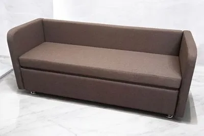 Кухонный прямой диван Лана-4 с двумя боковыми спинками и спальным местом