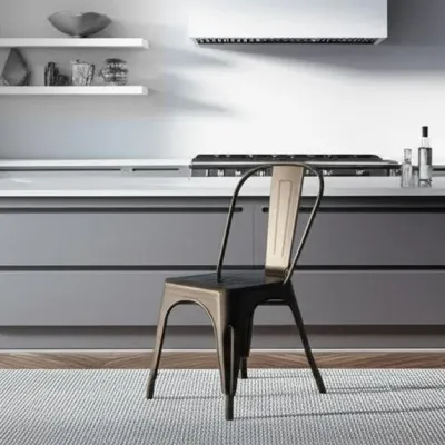 Стул LOFT CHAIR (mod. 012) / 1 шт. в упаковке - металл, 45*35*85см, коричневый/brown vintage