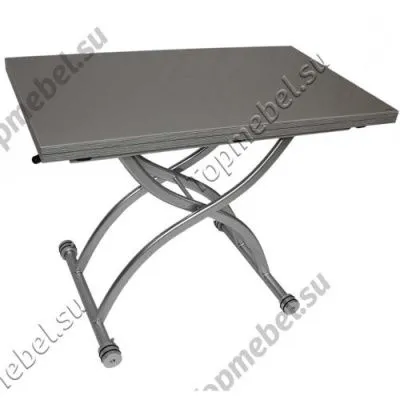 Стол трансформер B2323-2 Серое стекло