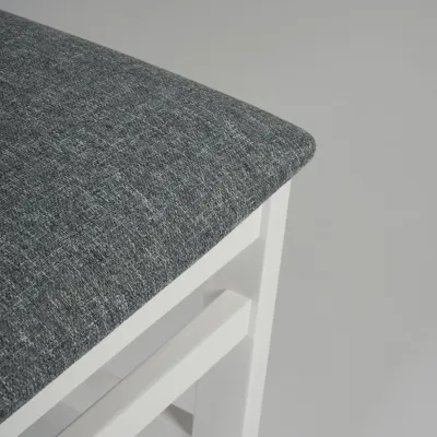 Стул SWEDEN - Многослойная фанера, 41*40*99 см, white, ткань серая (16/1)