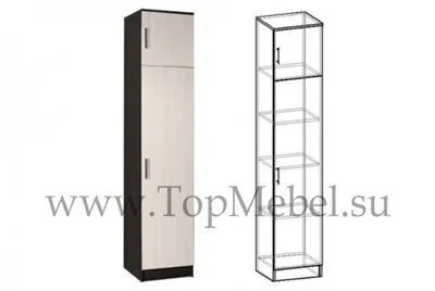 Пенал бельевой Машенька венге/дуб молочный