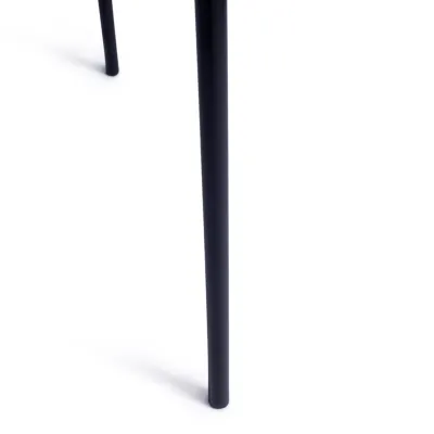 Стул Jacobsen SOFT (mod DC 103) / 1 шт. в упаковке - металл/флок, 59x45.5x84.5, черный