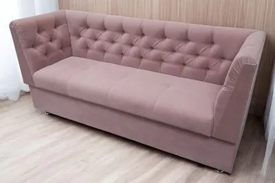 Кухонный диван Лана-1 с двумя спинками и каретной стяжкой