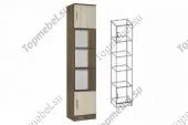 Шкаф Многоцелевой Машенька Ясень шимо темный / Ясень шимо светлый