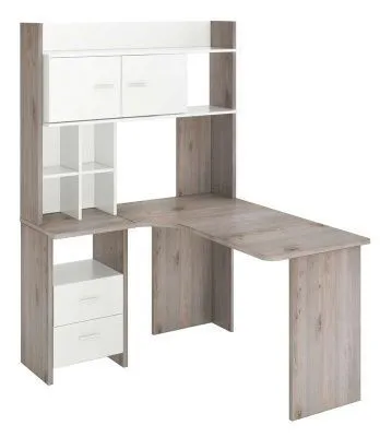 Стол СКЛ-Угл130+НКЛХ-120 - нельсон - белый жемчуг