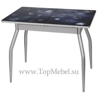 Стеклянный раздвижной стол Алиот М35 с фотопечатью