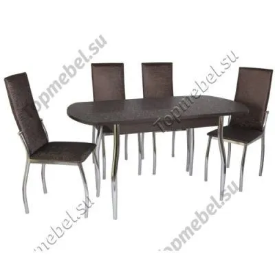 Стол со стульями № 51 серии Милтон