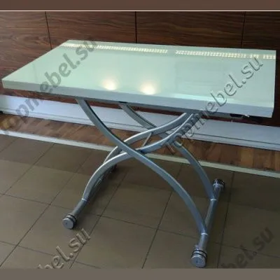Стол трансформер B2323-2 белое стекло