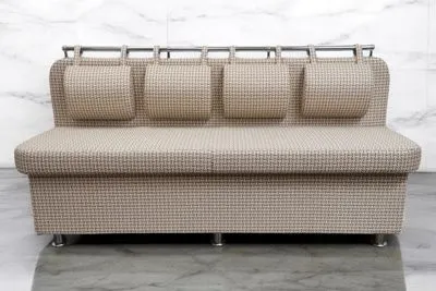 Кухонный прямой диван Лана-4 с подушками и ящиком