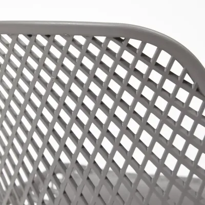 Стул VINCENT (mod. 8001) - металл/пластик, 46,5 х 53 х 83,5 см, серый/черный