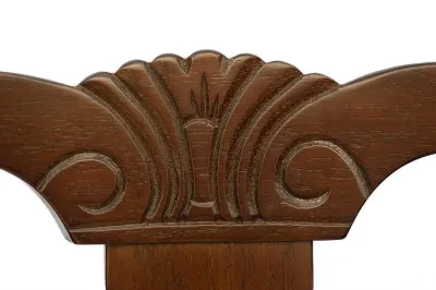 Стул - Афродита/ Aphrodite - дерево гевея, 46х54х99см, Cappuchino , ткань кремовая с рисунком (3321)