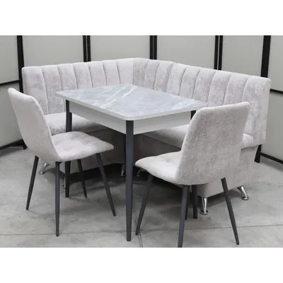 Обеденная группа Альт (угловой диван Альт, стол Ост и стулья Тетра)