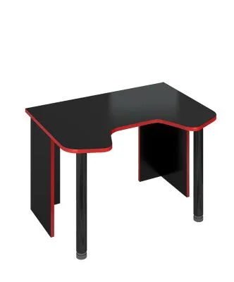 Стол СКЛ-Игр120Ч - черный-красный