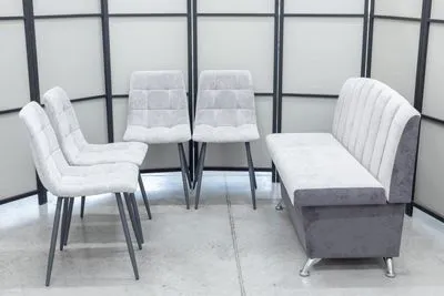 Кухонный диван Альт с 4 стульями