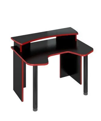 Стол СКЛ-Игр120Ч+НКИЛ120 - черный-красный
