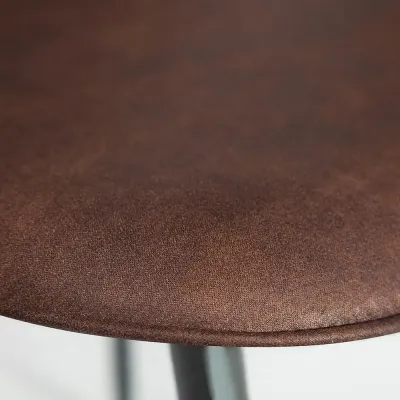 Стул STORM (mod. 807) - металл/экокожа, 46 х 53 х 87 х 49 см, тёмно-коричневый/темно-серый