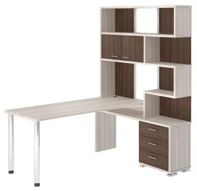 Компьютерный стол СР-420-170 - корпус карамель, фасады шамони, столешница карамель