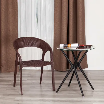 Кресло TINTO (mod. PC59) / 1 шт. в упаковке - пластик,  60 х 63 х 83 см, Brown (коричневый) 14