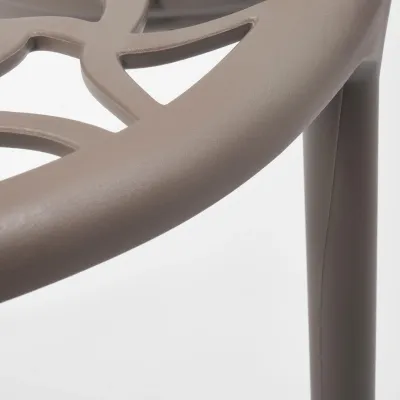 Стул BUSH (mod. 017) - пластик, 60*58,5*80см, серый