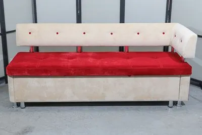 Кухонный диван Родео (флок) полуугол со спальным местом