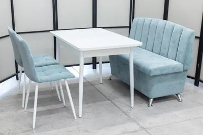 Диван, стол, 2 стула (серия Альт ментол)