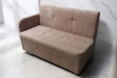 Кухонный прямой диван Таон-3 с ящиком и подлокотником