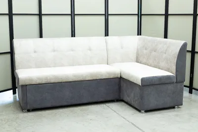 Кухонный угловой диван Денвер со спальным местом и прострочкой спинки