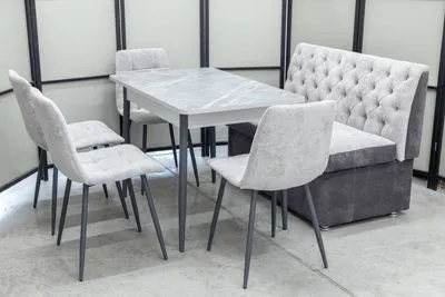 Диван, стол, 4 стула (серия Монро)