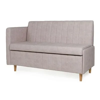 Кухонный прямой диван Веленг с ящиком (высокий подлокотник)