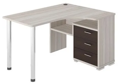 Компьютерный стол СР-132С-130 - корпус карамель, фасады венге