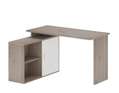 Стол СКЛ-Прям130 + ТБЛ-2 - нельсон - белый жемчуг