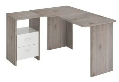 Стол СКЛ-Угл130 - нельсон - белый жемчуг