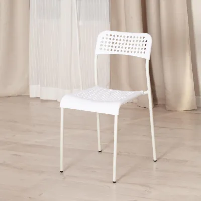 Стул ADDE (mod. C-049) / 1 шт. в упаковке - металл/пластик, 39 х 49 х 78 см, White (белый)
