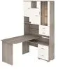 Компьютерный стол СР-620-140 - корпус нельсон, фасады белый жемчуг, столешница нельсон