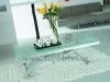 Стол трансформер Анжер В2109-3 Белое стекло - Столы