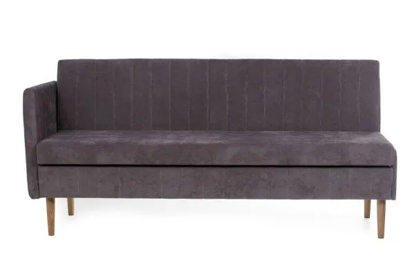 Кухонный прямой диван Веленг с ящиком (высокий подлокотник) - Кухонные диваны